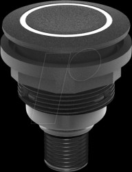 SSWTLRGI_C005 Pushbutton - 1 S, black, LED-Ring green