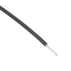 610m Black UL1015 22AWG 17/0.16mm Tinned Copper Stranded Wire
