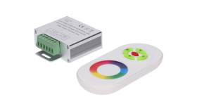 Sterownik Led Rgb 3X6a Touch Rf Biały 12-24V Prescot