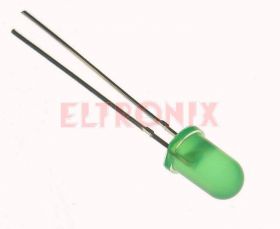 DIODA LED F5G MIGAJĄCA 5mcd ZIELONA