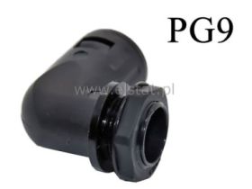 Dławnica kablowa PG9; fi peszla 13,7mm; kątowa