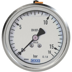 Riegler glycerine pressure gauge, 102153, 811-C