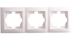 Wesa Ramka Potrójna Uniwersalna Biała Lc-49