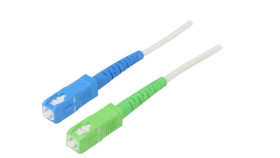 Sca-Scu/Os2-300Wh Patch Cord Światłowodowy Os2 Sc/Apc, Sc/Upc 30M Lszh Biały