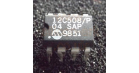 PIC12C508-04/P 8 bit CMOS microcontroller - Microchip