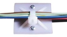 Uchwyt opaski kablowej do opasek 3.5mm długość 19.05mm szerokość 19,05 mm Thomas & Betts Niebieski