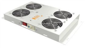 Mirsan Wentylator Z Termostatem Analogowym ( 4X Wentylator ) Szary ( Seria...