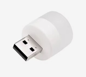 MINIATUROWA LAMPKA NOCNA LED USB BIAŁA ZIMNA (LEDUSB-MIDI)