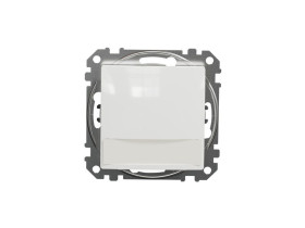 SEDNA DESIGN & ELEMENTS Wyłącznik zwierny przycisk z etykietą i podświetleniem biały SDD111133L SCHNEIDER ELECTRIC