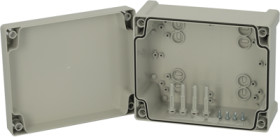 PC enclosure, (L x W x H) 99 x 163 x 201 mm, light gray (RAL 7035), IP65, 5824001