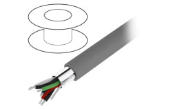 5473C-Sl005 Przewód Na Rolce 30,5M Alpha Essential 3X2x24awg Pvc Ciemnoszary...