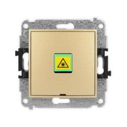 ICON Mechanizm gniazda światłowodowego/optycznego pojedynczego, bez pola opisowego złoty 29IGOPBO-1