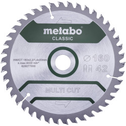 Metabo 628277000 Multi Cut Classic Circular Saw blade 160x20mm 42 cogs
