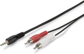 Audio kabel Digitus Kabel AK-510300-050-S, Jack, RCA/Cinch, 5.00 m