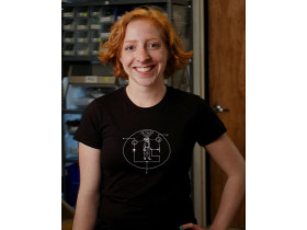 Adafruit Transistor Man Shirt - Womens Medium