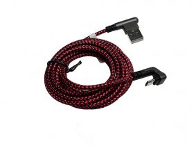Przyłącze kabel USB - micro USB 2A (2,5m) QUICK CHARGE kąt