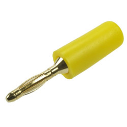 WTYK BANAN 2mm ŻÓŁTY ZŁOCONY 26mm 25.203.3 10A 60V