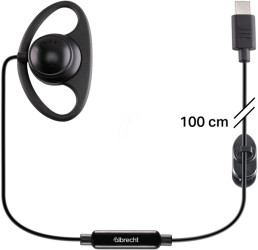 29657.01 Additional D-shape headset, 100 cm