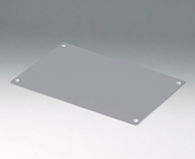 Front plate, aluminum, (W x H x D) 259.4 x 2 x 176 mm, gray, B4126106