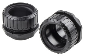 Łącznik do kanałów kablowych Adaptaflex gwint M50 50mm Złącze proste Nylon 66 IP65 Czarny