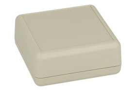 Obudowa; do przyrządów; ręczna; G515G; ABS; 66,5mm; 66,5mm; 28mm; jasnoszary; RoHS; Gainta