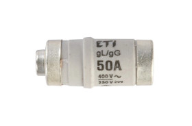 Wkładka bezpiecznikowa D02 50A gG 400V AC/250V DC E18 002212004