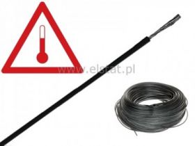 Przewód silikonowy SiF 0,75mm2 czarny CU 180st