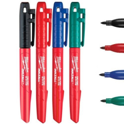 Marker budowlany 4 szt kolorowe 1mm INKZALL MILWAUKEE 48-22-3106
