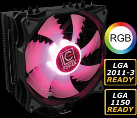 LC-CC-120-RGB LC-Power LC-CC-120-RGB, CPU cooler, heatpipe