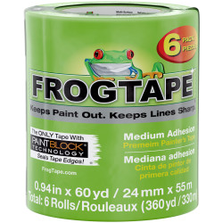 Shurtape 240659 FrogTape&#xAE; Multi-Surface Masking Tape 24mm x 55m (6 Pack)