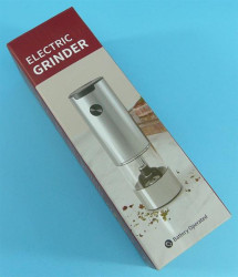 MŁYNEK DO PIEPRZU, SOLI 4xAAA SREBRNY