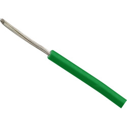 PVC-switching strand, LiYv-HT, 0.14 mm², 18 x 0.1 mm, green, outer Ø 1.1 mm, BYB-5-92F5906, package with 100 meters