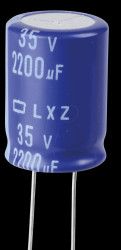 ELXZ350ELL222MM25S ELKO, 2200 µF, 35 V, 105 °C