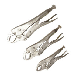 IRWIN 10508020 Vise-Grip Oiginal Locking Plier 3pc Set (5CR, 7CR, 10CR) &#x2B; Tray