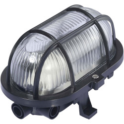 Sygonix SY-6443150 Wet room light E-27 Black Wet Room Lighting