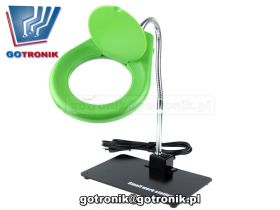 Lampa 40 led z lupą i metalową podstawką