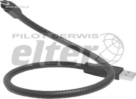 Kabel USB - microUSB 0,45m "sztywny"