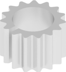 Small heatsink, (Ø x H) 12.7 x 8 mm, 55 K/W, stained, 10046052