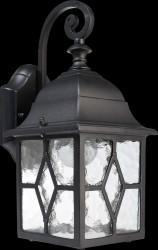 341245 Wall-mounted light, Sargas, 1x max. 60 W, E27, black, IP 23