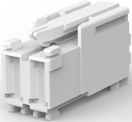 Socket header, 2 pole, pitch 5 mm, straight, natural, 1534072-2