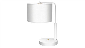 Lampa Gabinetowa Albion Biel / Bawełna 1Xe27 Mlp7513 Milagro