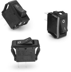 Przełącznik kołyskowy Wł.-wył. Nie 16 A SPST Czarny Wurth Elektronik