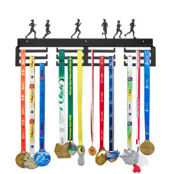 Wieszak metalowy na medale biegaczki 60cm