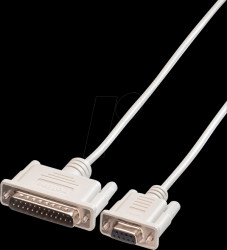 01.11.18 D-SUB printer cable, 9-pin/25-pin, socket/plug, 1.8 m