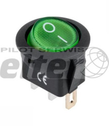 PrzeĹ‚. koĹ‚ys. podĹ›w. okrÄ…gĹ‚y ON-OFF 12V zielony