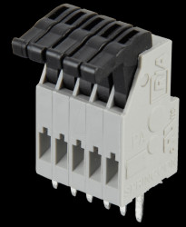 AST0210504 5-pin spring loaded terminal, 2.5-mm pin spacing