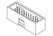 Wtyk PCB 20-pinowe raster: 2.54mm 2-rzędowe Molex Montaż na płytce drukowanej
