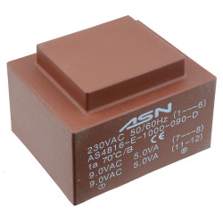 2 x 9V 10VA 230V Encapsulated PCB Transformer