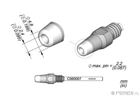 Dysza C560007 do rączki JBC DR560