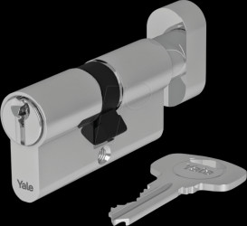 10-0553-3035-CK-2201 Knob cylinder 500 plus, 30/35, nickel satin